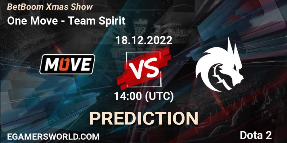 One Move vs Team Spirit: Match Prediction. 18.12.22, Dota 2, BetBoom Xmas Show