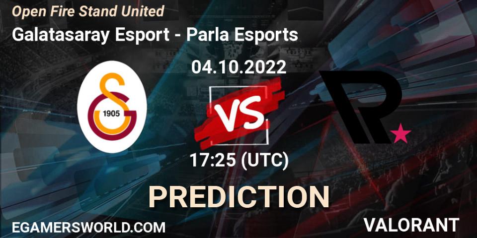 Galatasaray Esport vs Parla Esports: Match Prediction. 04.10.2022 at 17:25, VALORANT, Open Fire Stand United