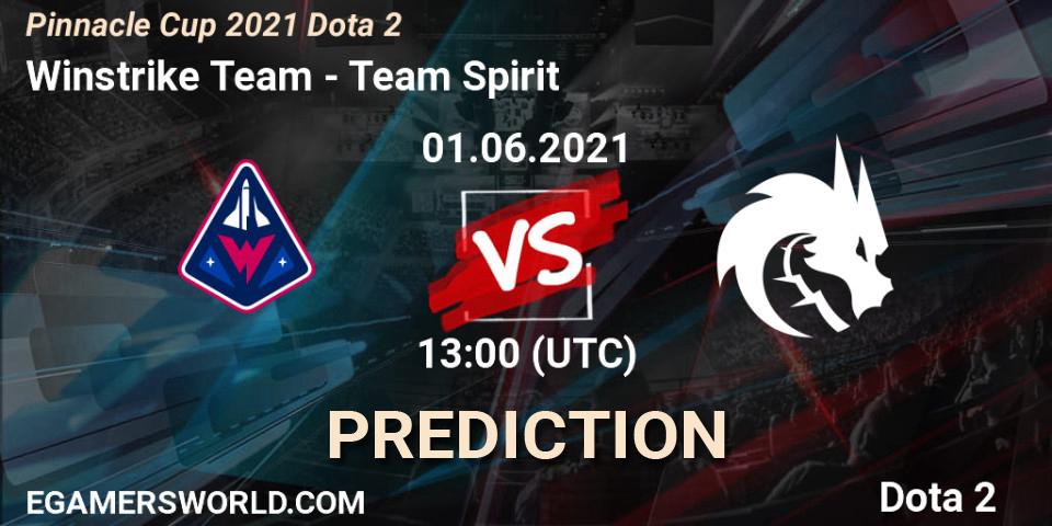 Winstrike Team vs Team Spirit: Match Prediction. 01.06.21, Dota 2, Pinnacle Cup 2021 Dota 2