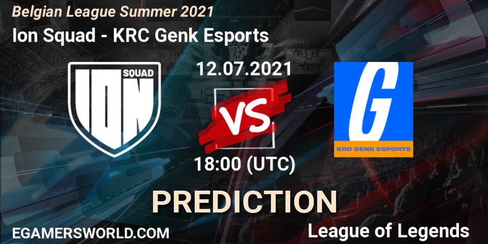 Ion Squad vs KRC Genk Esports: Match Prediction. 12.07.2021 at 18:00, LoL, Belgian League Summer 2021