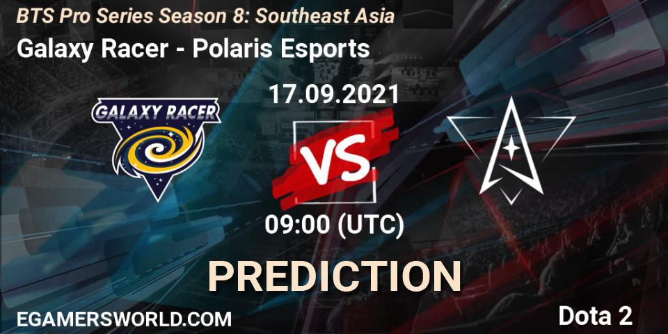 Galaxy Racer vs Polaris Esports: Match Prediction. 17.09.2021 at 10:55, Dota 2, BTS Pro Series Season 8: Southeast Asia