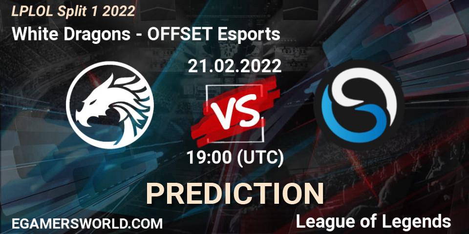White Dragons vs OFFSET Esports: Match Prediction. 21.02.22, LoL, LPLOL Split 1 2022