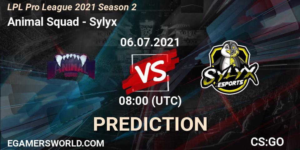 Animal Squad vs Sylyx: Match Prediction. 06.07.2021 at 08:00, Counter-Strike (CS2), LPL Pro League 2021 Season 2