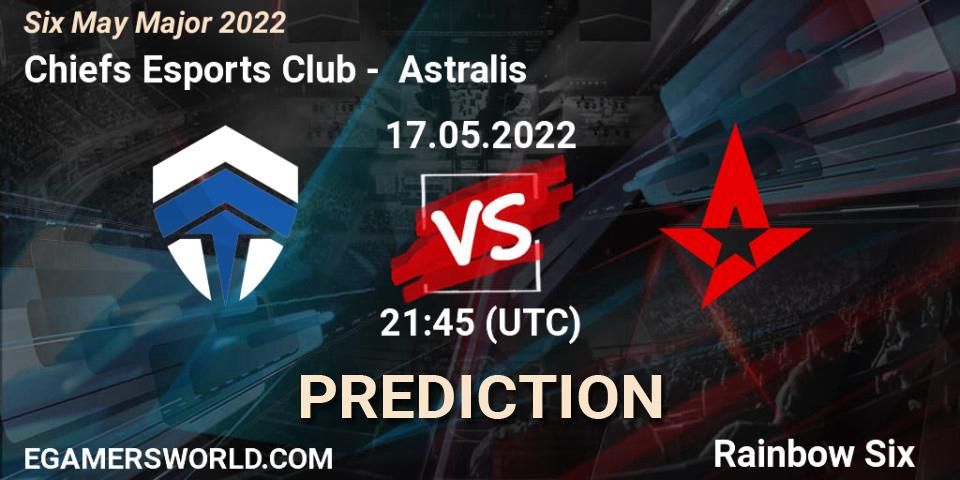Chiefs Esports Club vs Astralis: Match Prediction. 17.05.2022 at 21:45, Rainbow Six, Six Charlotte Major 2022