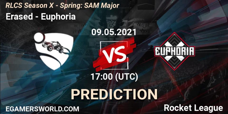 Erased vs Euphoria: Match Prediction. 09.05.2021 at 16:45, Rocket League, RLCS Season X - Spring: SAM Major