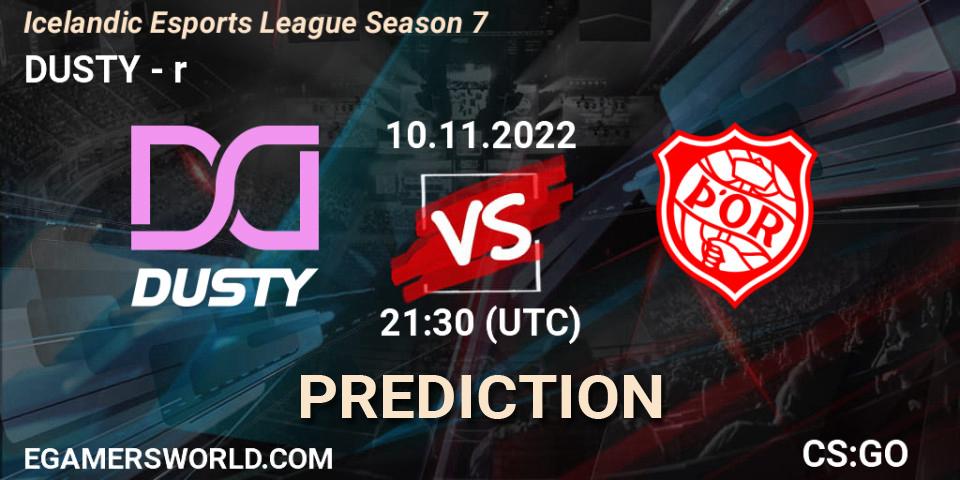 DUSTY vs Þór: Match Prediction. 10.11.2022 at 21:30, Counter-Strike (CS2), Icelandic Esports League Season 7