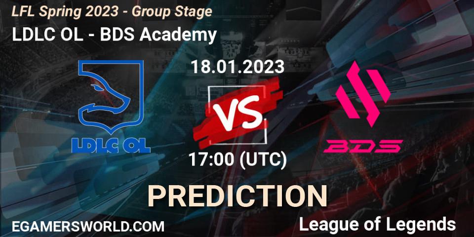 LDLC OL vs BDS Academy: Match Prediction. 18.01.23, LoL, LFL Spring 2023 - Group Stage