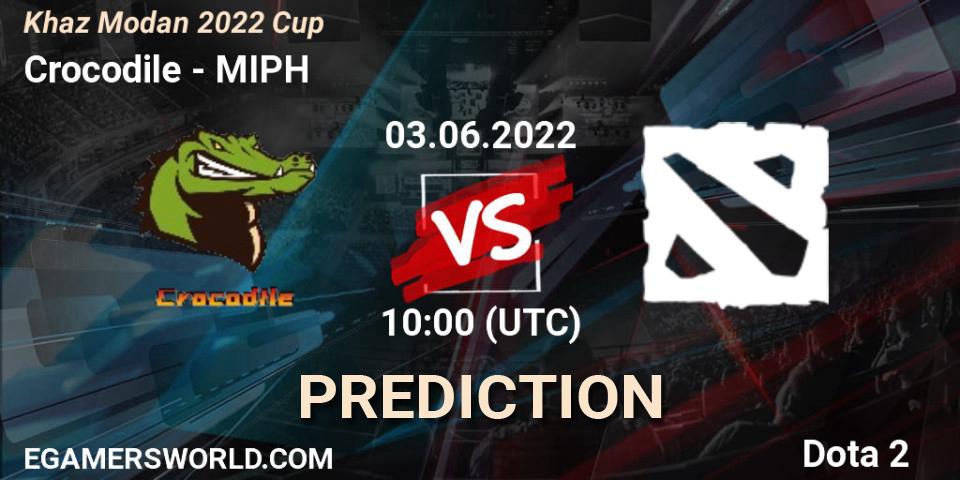 Crocodile vs MIPH: Match Prediction. 03.06.2022 at 10:18, Dota 2, Khaz Modan 2022 Cup