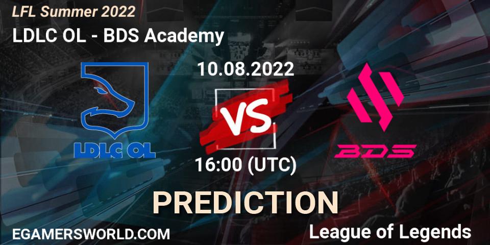 LDLC OL vs BDS Academy: Match Prediction. 10.08.22, LoL, LFL Summer 2022