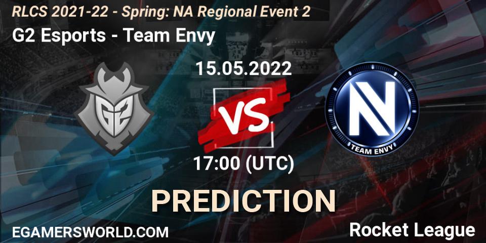 G2 Esports vs Team Envy: Match Prediction. 15.05.22, Rocket League, RLCS 2021-22 - Spring: NA Regional Event 2