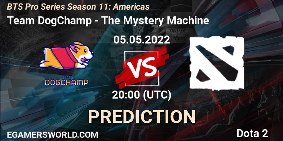 Team DogChamp vs The Mystery Machine: Match Prediction. 05.05.2022 at 22:11, Dota 2, BTS Pro Series Season 11: Americas