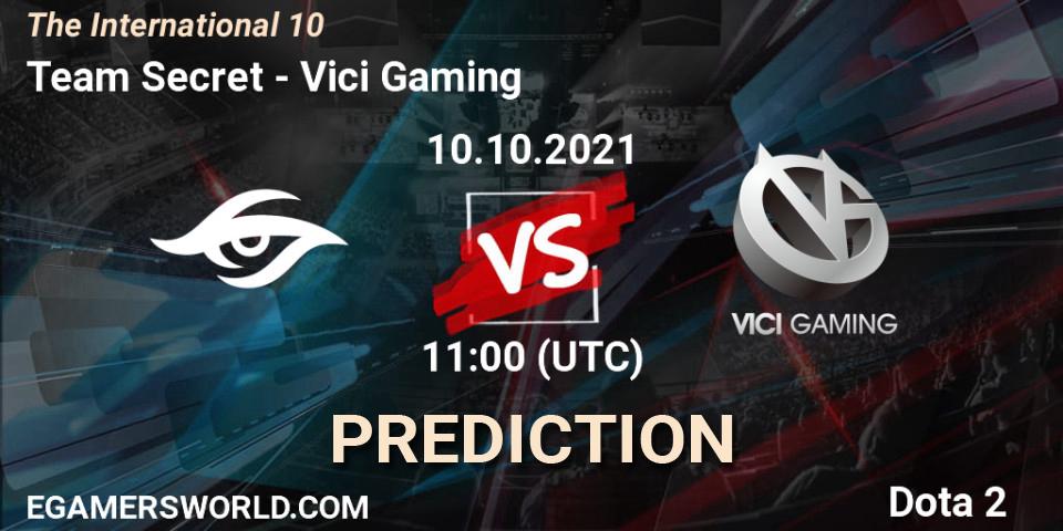 Team Secret vs Vici Gaming: Match Prediction. 10.10.2021 at 11:16, Dota 2, The Internationa 2021