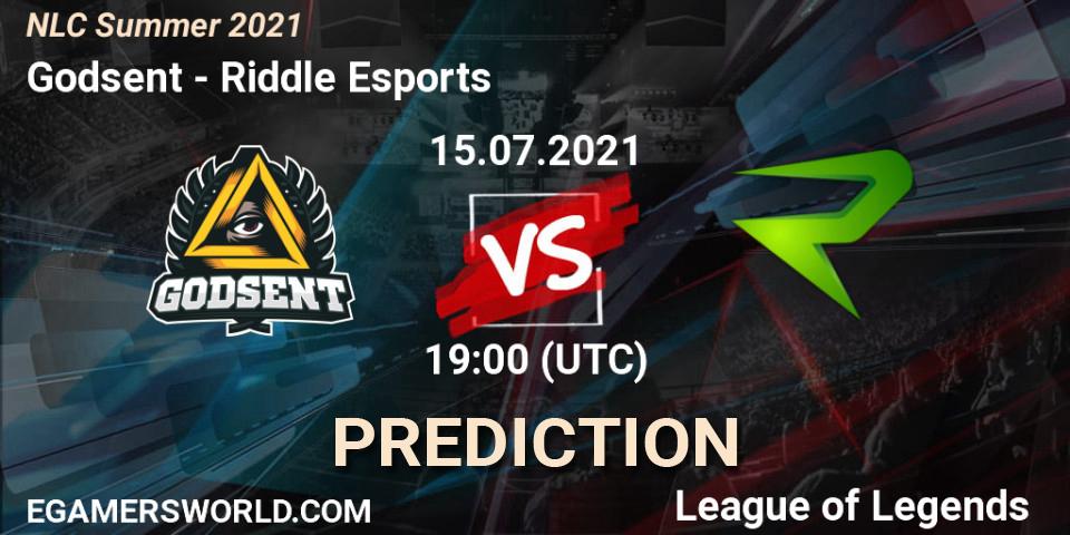 Godsent vs Riddle Esports: Match Prediction. 15.07.2021 at 19:00, LoL, NLC Summer 2021