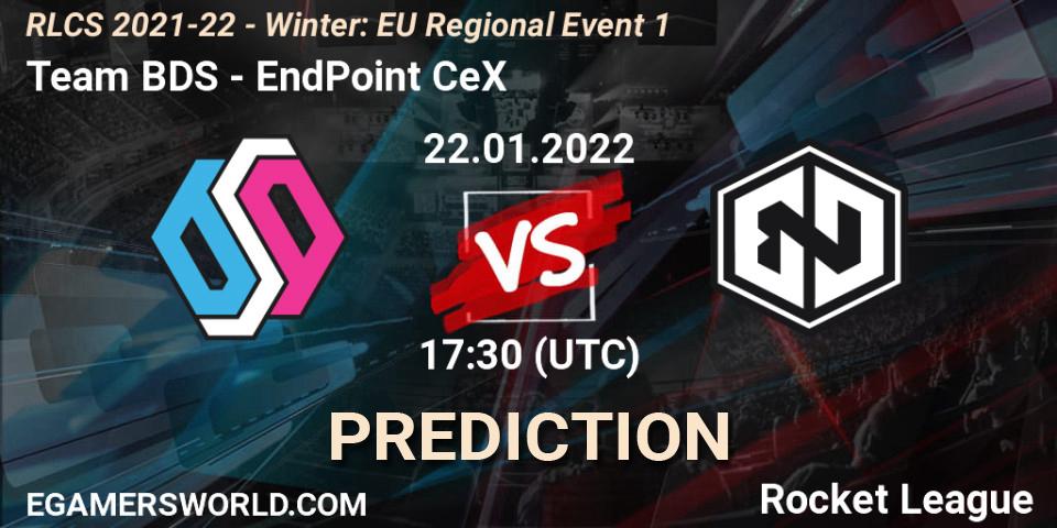 Team BDS vs EndPoint CeX: Match Prediction. 22.01.2022 at 18:15, Rocket League, RLCS 2021-22 - Winter: EU Regional Event 1