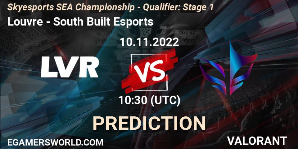Louvre vs South Built Esports: Match Prediction. 10.11.2022 at 10:30, VALORANT, Skyesports SEA Championship - Qualifier: Stage 1