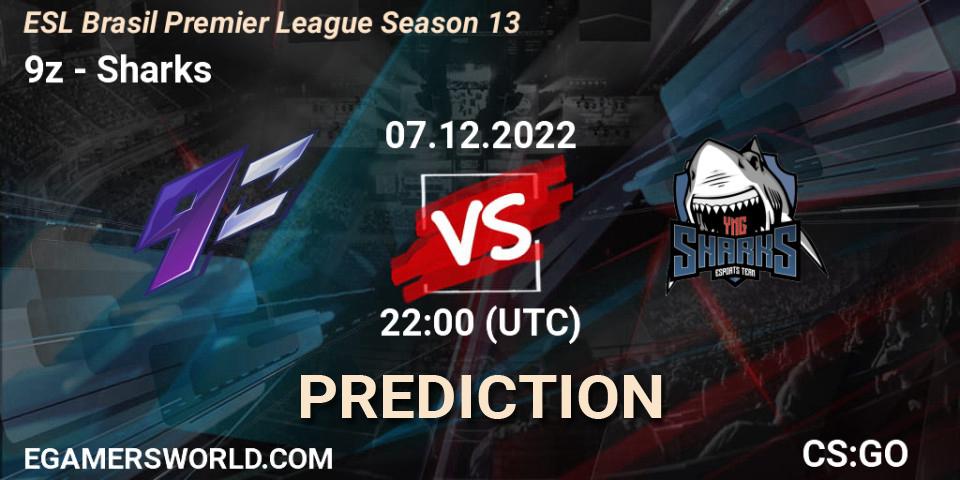 9z vs Sharks: Match Prediction. 07.12.22, CS2 (CS:GO), ESL Brasil Premier League Season 13