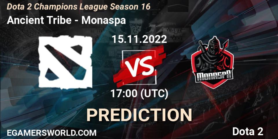 Ancient Tribe vs Monaspa: Match Prediction. 15.11.22, Dota 2, Dota 2 Champions League Season 16