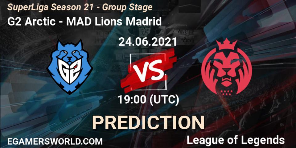 G2 Arctic vs MAD Lions Madrid: Match Prediction. 24.06.2021 at 19:00, LoL, SuperLiga Season 21 - Group Stage 