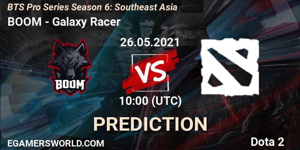 BOOM vs Galaxy Racer: Match Prediction. 26.05.2021 at 10:17, Dota 2, BTS Pro Series Season 6: Southeast Asia