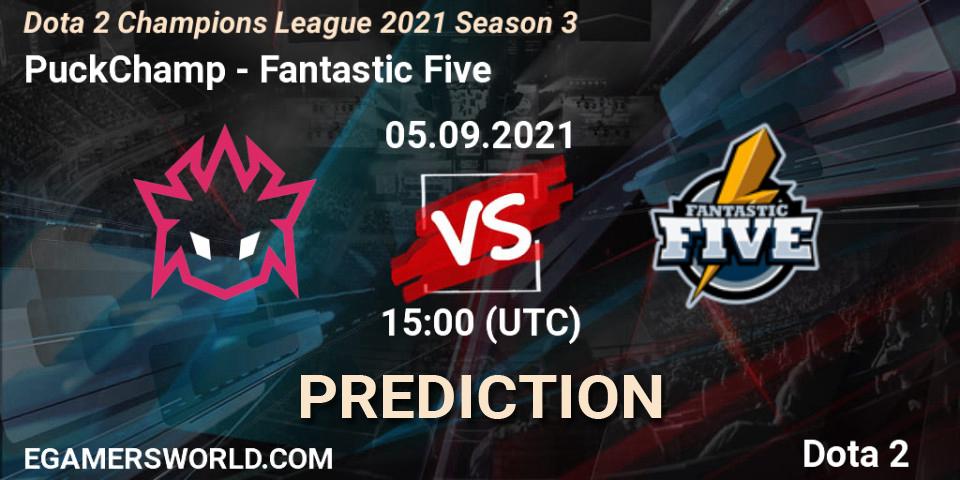 PuckChamp vs Fantastic Five: Match Prediction. 05.09.2021 at 15:05, Dota 2, Dota 2 Champions League 2021 Season 3