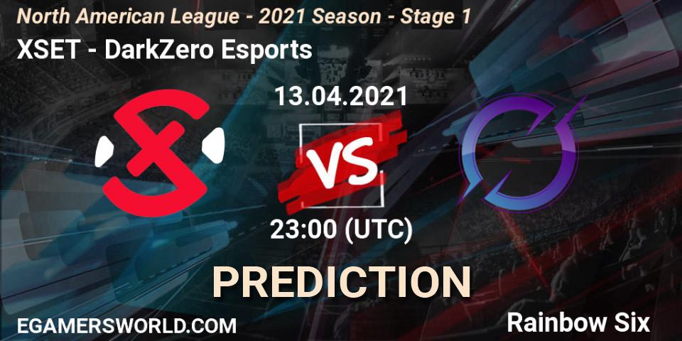 XSET vs DarkZero Esports: Match Prediction. 13.04.2021 at 23:00, Rainbow Six, North American League - 2021 Season - Stage 1