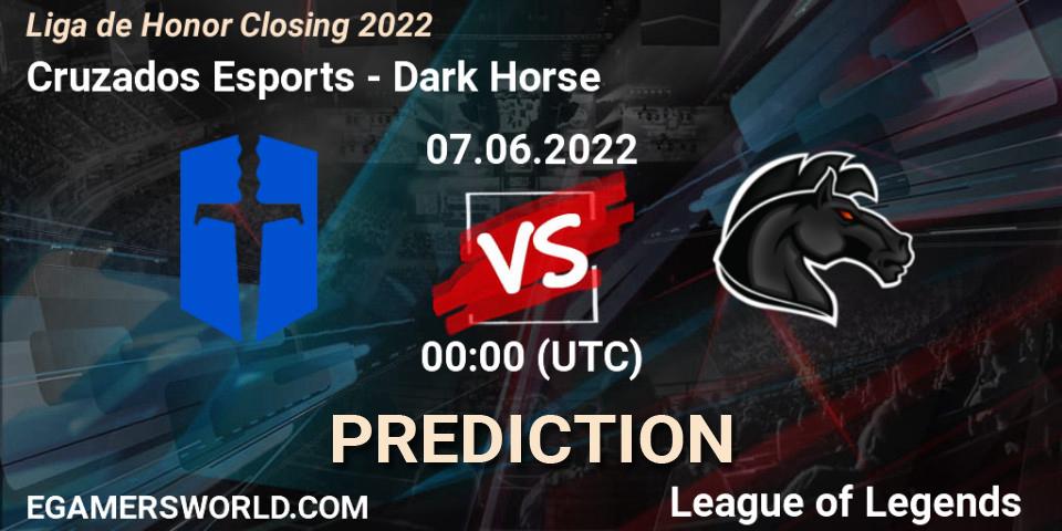 Cruzados Esports vs Dark Horse: Match Prediction. 07.06.22, LoL, Liga de Honor Closing 2022