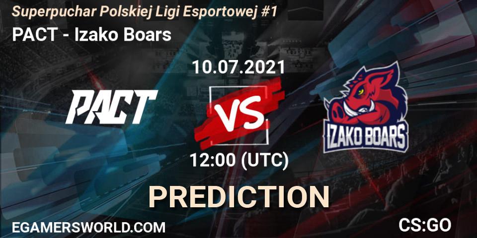 PACT vs Izako Boars: Match Prediction. 10.07.21, CS2 (CS:GO), Superpuchar Polskiej Ligi Esportowej #1