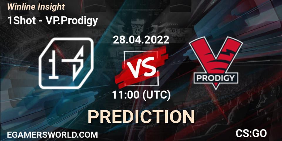 1Shot vs VP.Prodigy: Match Prediction. 28.04.2022 at 11:00, Counter-Strike (CS2), Winline Insight