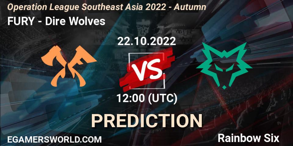 FURY vs Dire Wolves: Match Prediction. 22.10.22, Rainbow Six, Operation League Southeast Asia 2022 - Autumn