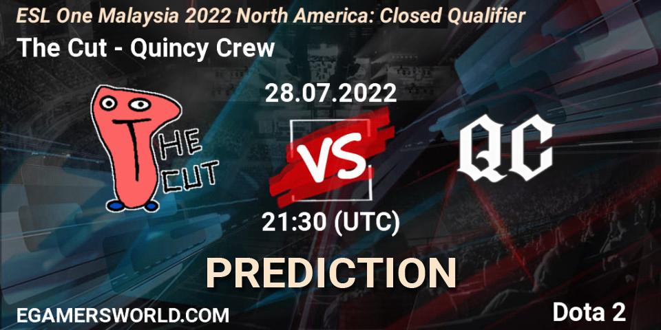 The Cut vs Quincy Crew: Match Prediction. 28.07.22, Dota 2, ESL One Malaysia 2022 North America: Closed Qualifier