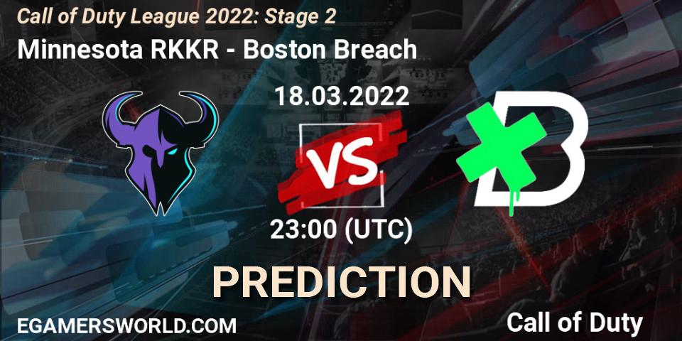 Minnesota RØKKR vs Boston Breach: Match Prediction. 18.03.22, Call of Duty, Call of Duty League 2022: Stage 2