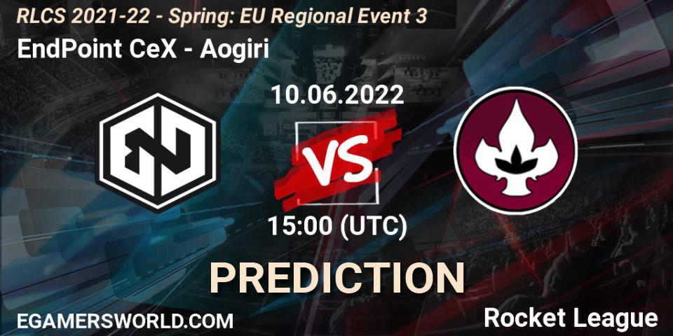 EndPoint CeX vs Aogiri: Match Prediction. 10.06.2022 at 15:00, Rocket League, RLCS 2021-22 - Spring: EU Regional Event 3