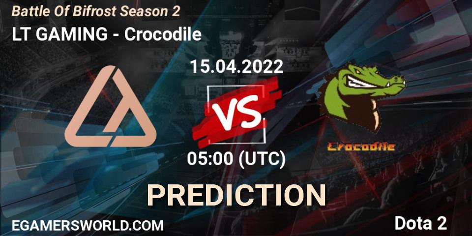 LT GAMING vs Crocodile: Match Prediction. 15.04.2022 at 05:52, Dota 2, Battle Of Bifrost Season 2