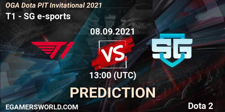 T1 vs SG e-sports: Match Prediction. 08.09.2021 at 12:26, Dota 2, OGA Dota PIT Invitational 2021
