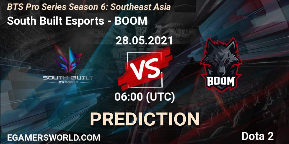 South Built Esports vs BOOM: Match Prediction. 28.05.2021 at 06:06, Dota 2, BTS Pro Series Season 6: Southeast Asia