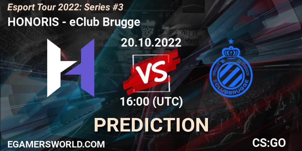 HONORIS vs eClub Brugge: Match Prediction. 20.10.2022 at 16:00, Counter-Strike (CS2), Esport Tour 2022: Series #3