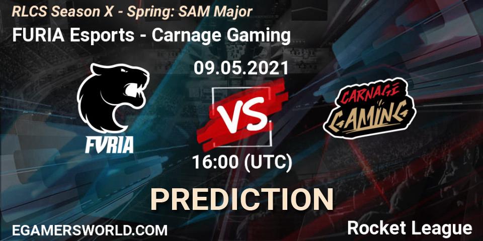 FURIA Esports vs Carnage Gaming: Match Prediction. 09.05.2021 at 16:00, Rocket League, RLCS Season X - Spring: SAM Major