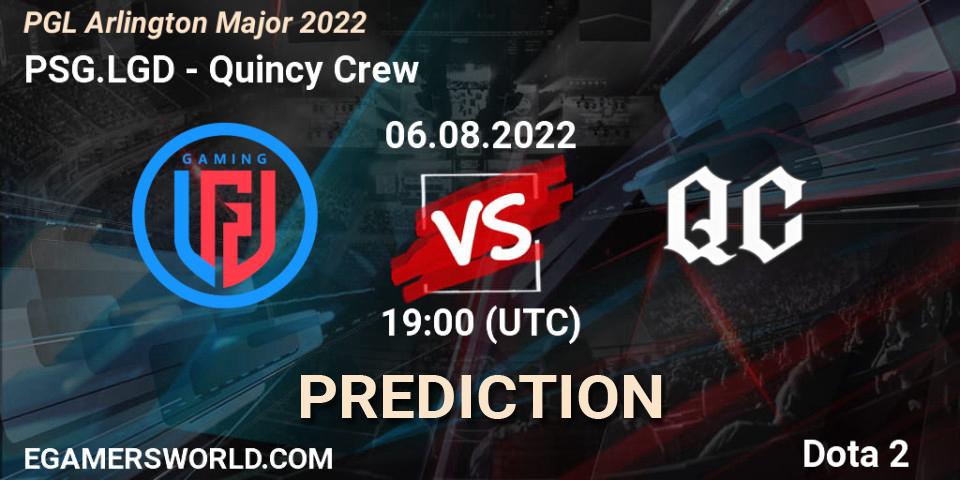 PSG.LGD vs Soniqs: Match Prediction. 06.08.2022 at 19:48, Dota 2, PGL Arlington Major 2022 - Group Stage