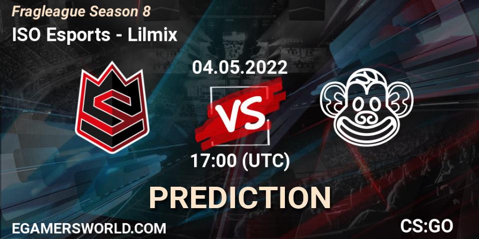 ISO Esports vs Lilmix: Match Prediction. 04.05.2022 at 17:00, Counter-Strike (CS2), Fragleague Season 8