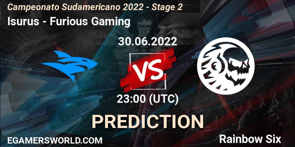Isurus vs Furious Gaming: Match Prediction. 30.06.2022 at 23:00, Rainbow Six, Campeonato Sudamericano 2022 - Stage 2