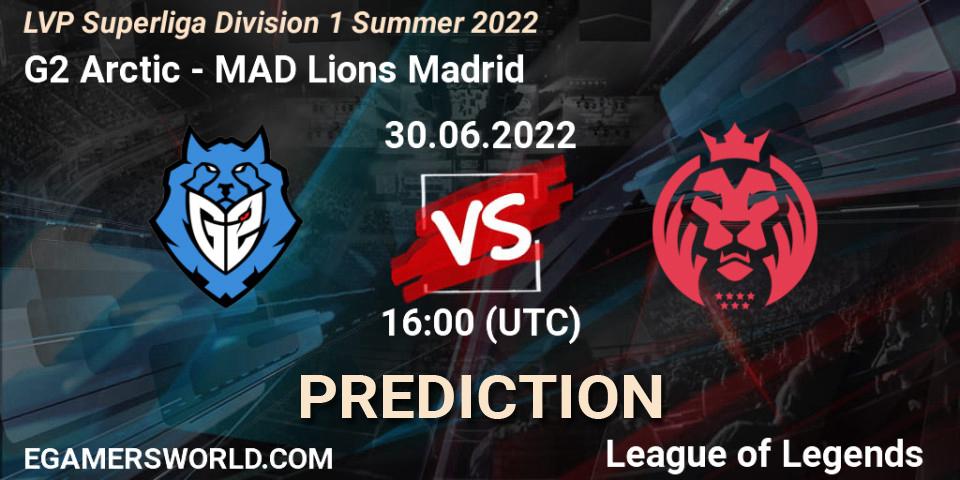 G2 Arctic vs MAD Lions Madrid: Match Prediction. 30.06.22, LoL, LVP Superliga Division 1 Summer 2022