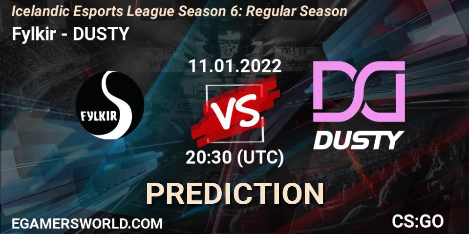 Fylkir vs DUSTY: Match Prediction. 11.01.2022 at 20:30, Counter-Strike (CS2), Icelandic Esports League Season 6: Regular Season