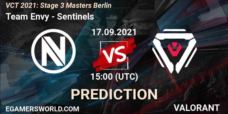 Team Envy vs Sentinels: Match Prediction. 17.09.2021 at 20:30, VALORANT, VCT 2021: Stage 3 Masters Berlin