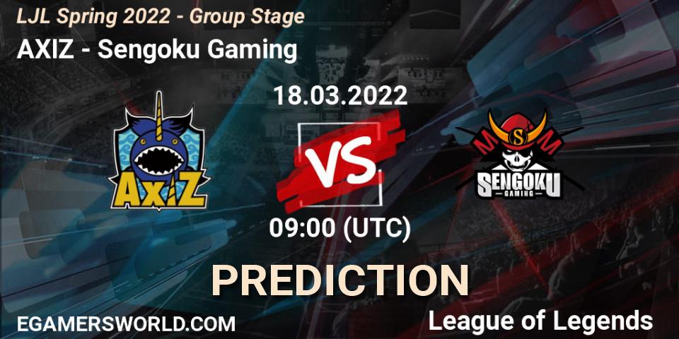 AXIZ vs Sengoku Gaming: Match Prediction. 18.03.22, LoL, LJL Spring 2022 - Group Stage