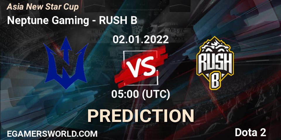 Neptune Gaming vs RUSH B: Match Prediction. 02.01.2022 at 05:07, Dota 2, Asia New Star Cup