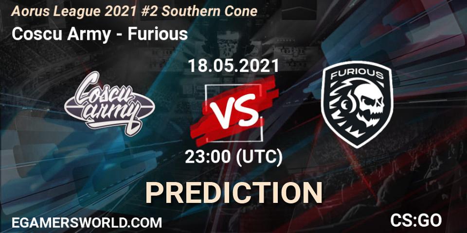 Coscu Army vs Furious: Match Prediction. 18.05.2021 at 23:00, Counter-Strike (CS2), Aorus League 2021 #2 Southern Cone