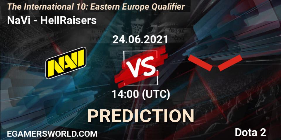 NaVi vs HellRaisers: Match Prediction. 24.06.21, Dota 2, The International 10: Eastern Europe Qualifier