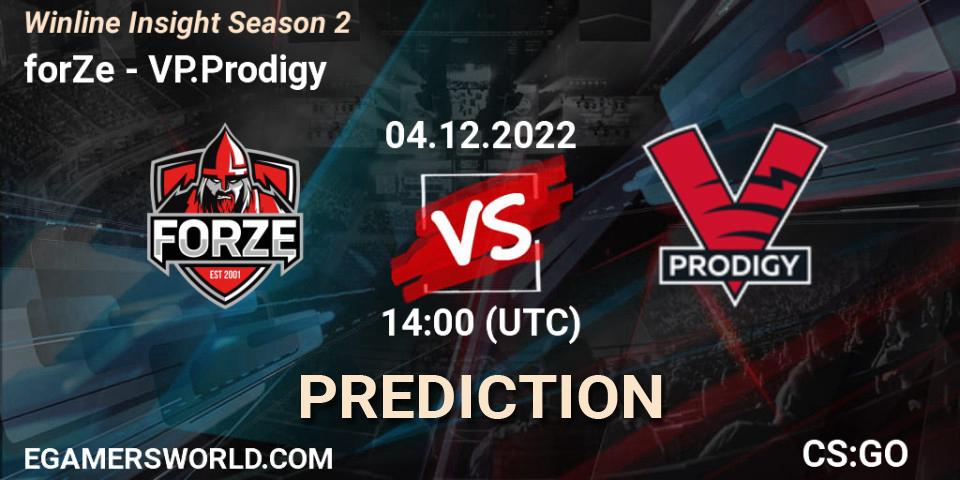 forZe vs VP.Prodigy: Match Prediction. 04.12.22, CS2 (CS:GO), Winline Insight Season 2