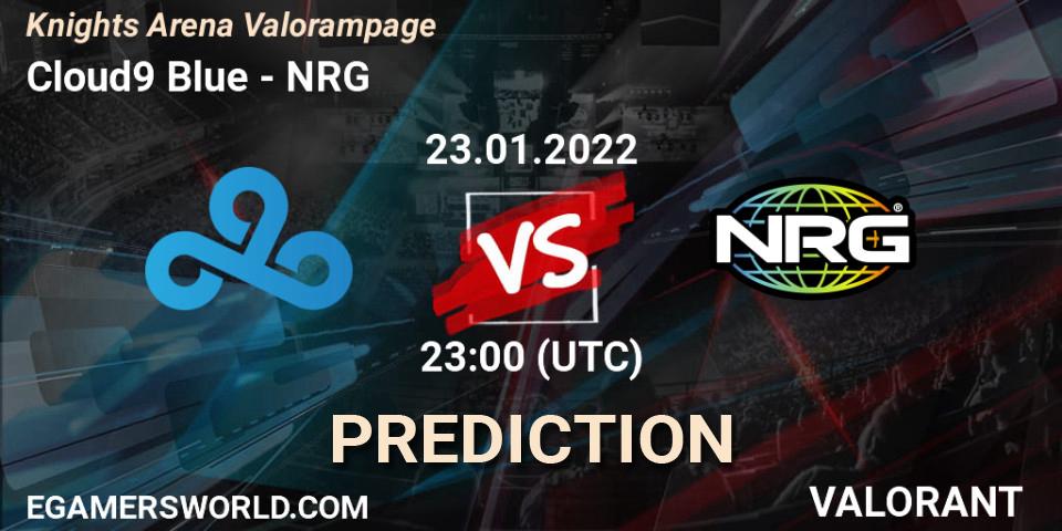 Cloud9 Blue vs NRG: Match Prediction. 23.01.22, VALORANT, Knights Arena Valorampage