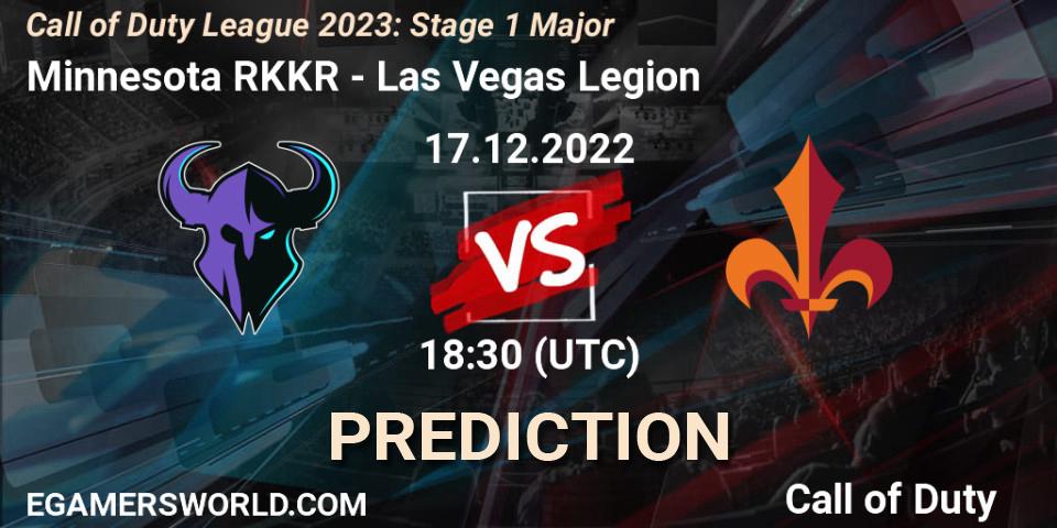 Minnesota RØKKR vs Las Vegas Legion: Match Prediction. 17.12.2022 at 18:30, Call of Duty, Call of Duty League 2023: Stage 1 Major
